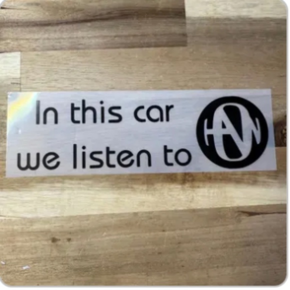 In This Car We Listen to Hanson Decal - Picture 2 of 5